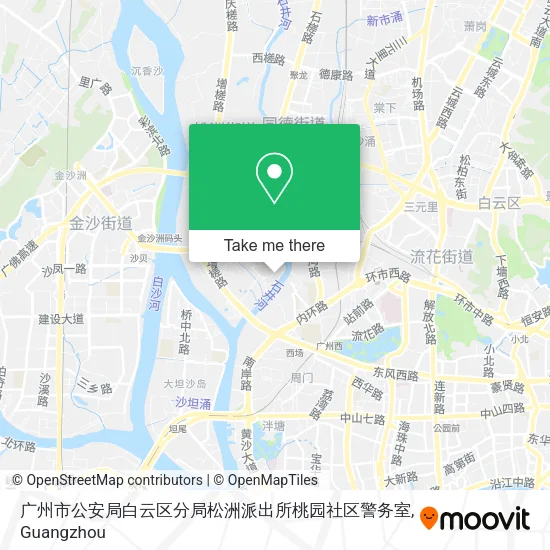 广州市公安局白云区分局松洲派出所桃园社区警务室 map