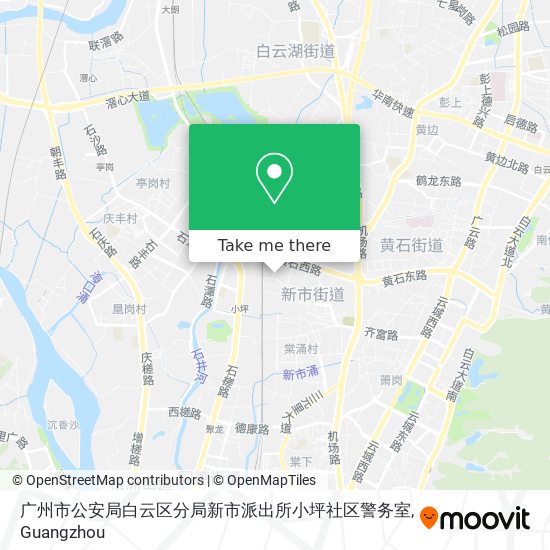 广州市公安局白云区分局新市派出所小坪社区警务室 map