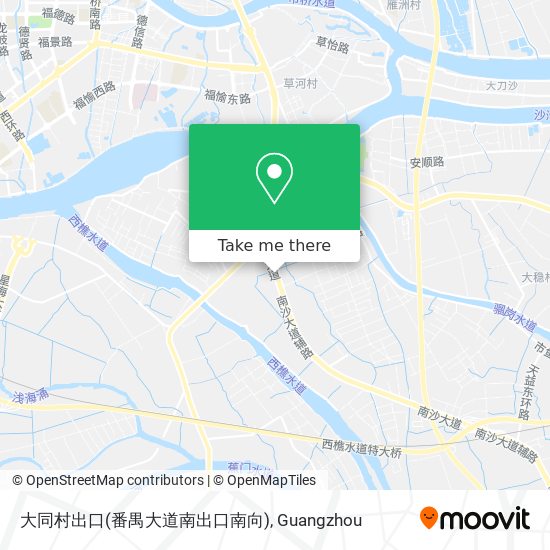 大同村出口(番禺大道南出口南向) map