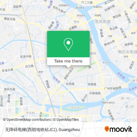 无障碍电梯(西朗地铁站J口) map