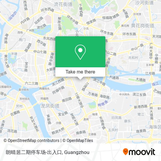 朗晴居二期停车场-出入口 map