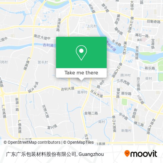 广东广乐包装材料股份有限公司 map