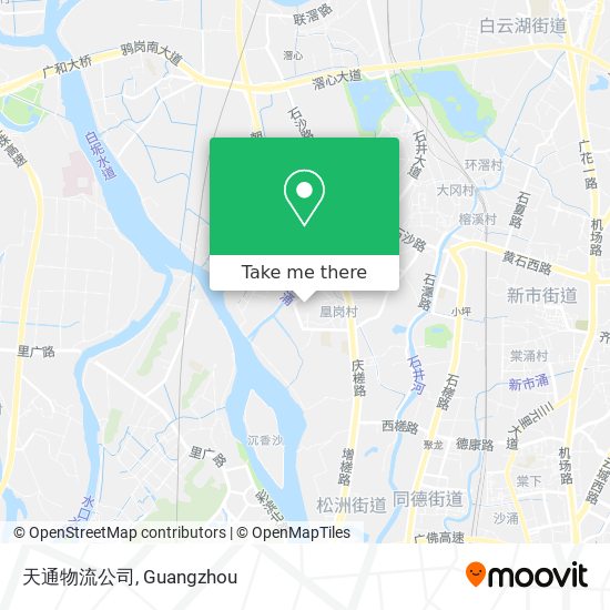 天通物流公司 map