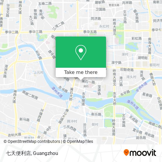 七天便利店 map