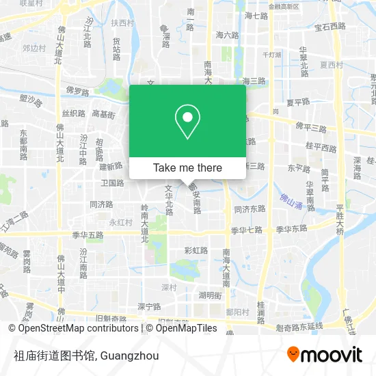 祖庙街道图书馆 map