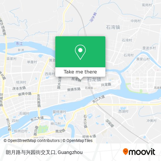 朗月路与兴园街交叉口 map