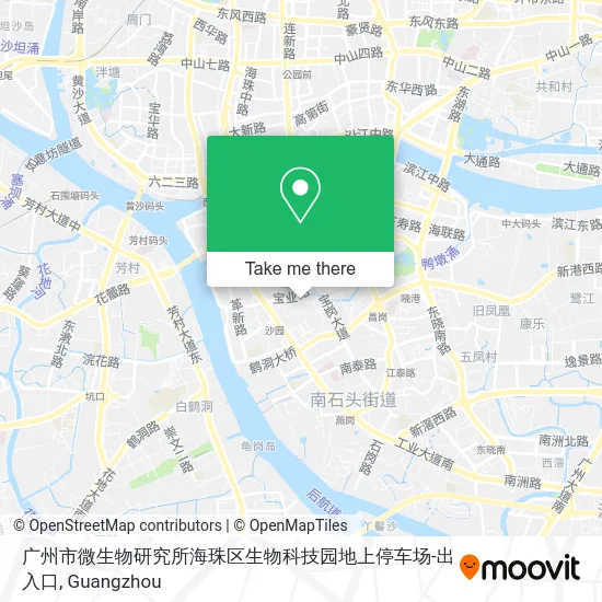广州市微生物研究所海珠区生物科技园地上停车场-出入口 map