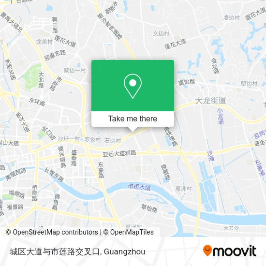 城区大道与市莲路交叉口 map
