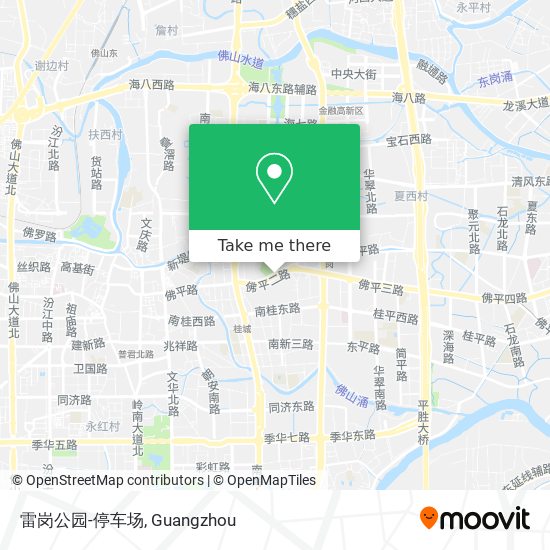 雷岗公园-停车场 map