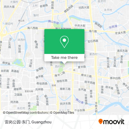 雷岗公园-东门 map