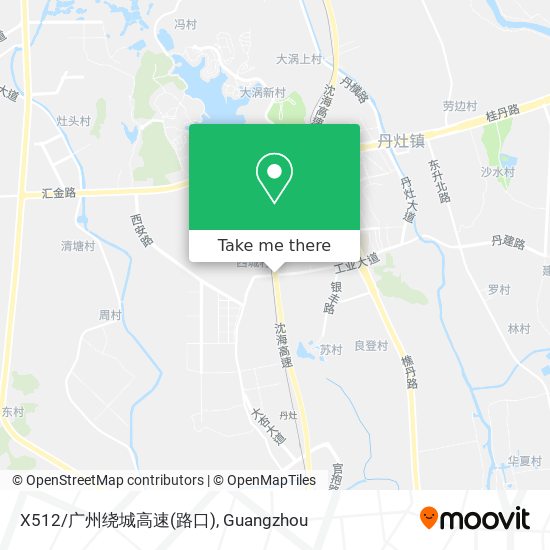X512/广州绕城高速(路口) map