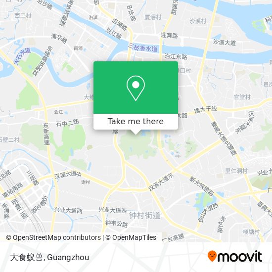 大食蚁兽 map