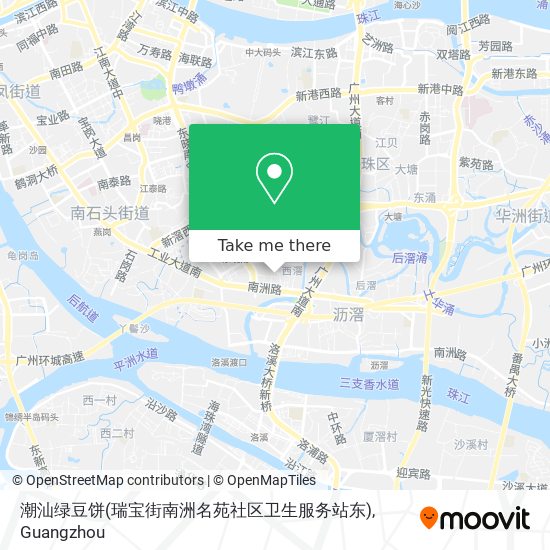 潮汕绿豆饼(瑞宝街南洲名苑社区卫生服务站东) map