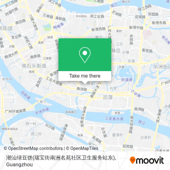 潮汕绿豆饼(瑞宝街南洲名苑社区卫生服务站东) map