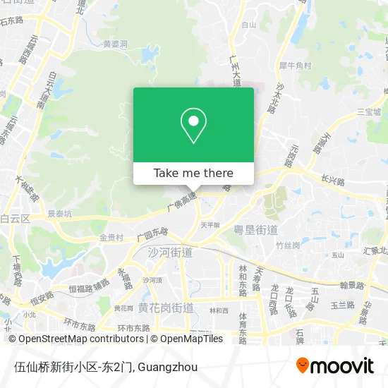 伍仙桥新街小区-东2门 map