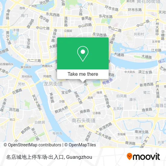 名店城地上停车场-出入口 map