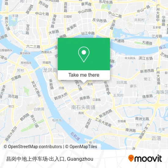 昌岗中地上停车场-出入口 map