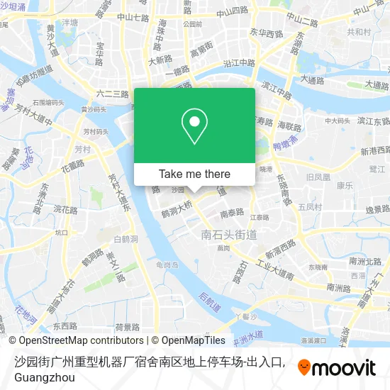 沙园街广州重型机器厂宿舍南区地上停车场-出入口 map