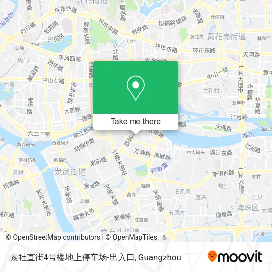 素社直街4号楼地上停车场-出入口 map