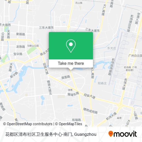 花都区清布社区卫生服务中心-南门 map