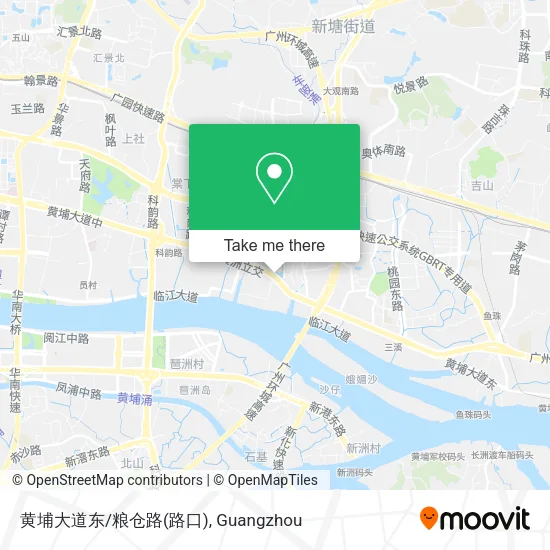 黄埔大道东/粮仓路(路口) map