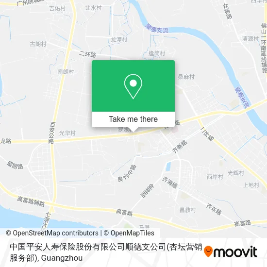 中国平安人寿保险股份有限公司顺德支公司(杏坛营销服务部) map