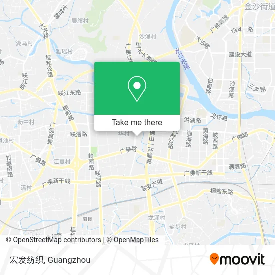 宏发纺织 map