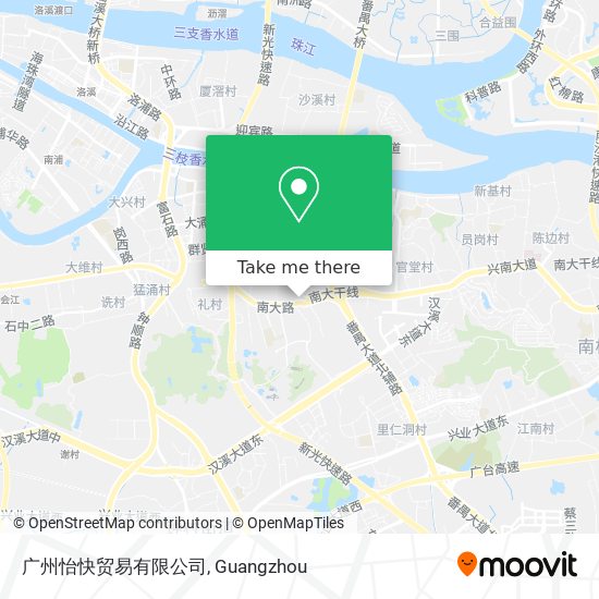 广州怡快贸易有限公司 map