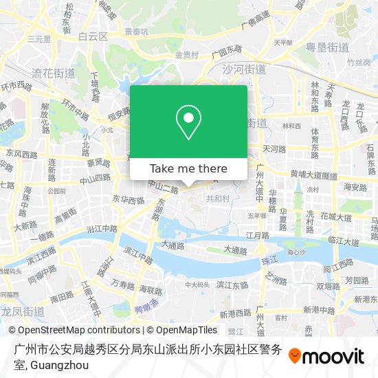 广州市公安局越秀区分局东山派出所小东园社区警务室 map