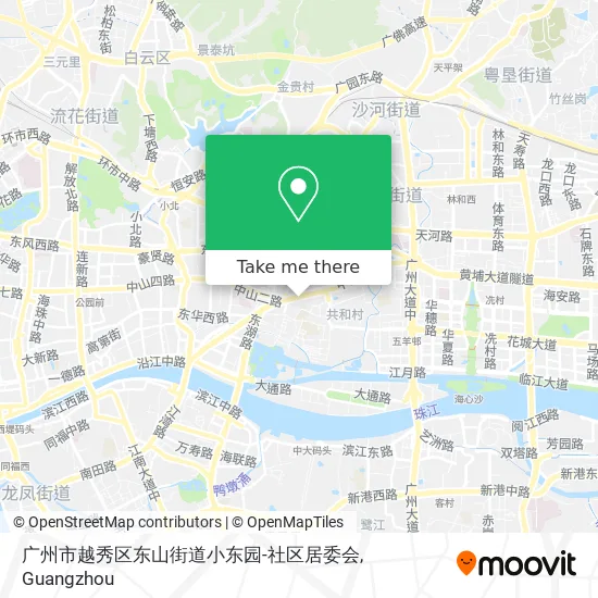 广州市越秀区东山街道小东园-社区居委会 map