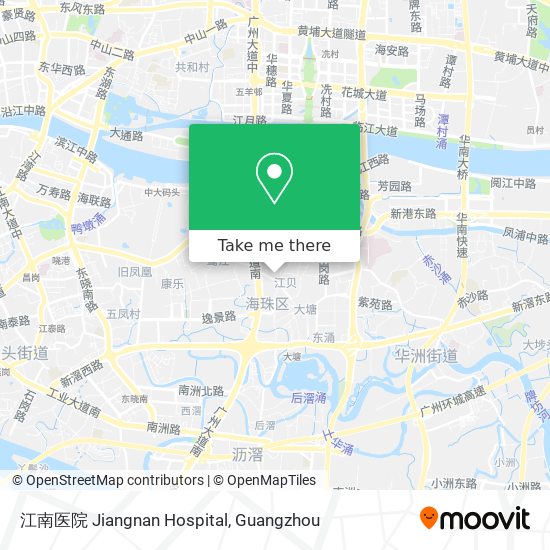 江南医院 Jiangnan Hospital map