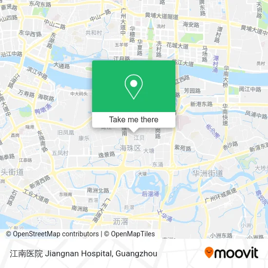 江南医院 Jiangnan Hospital map