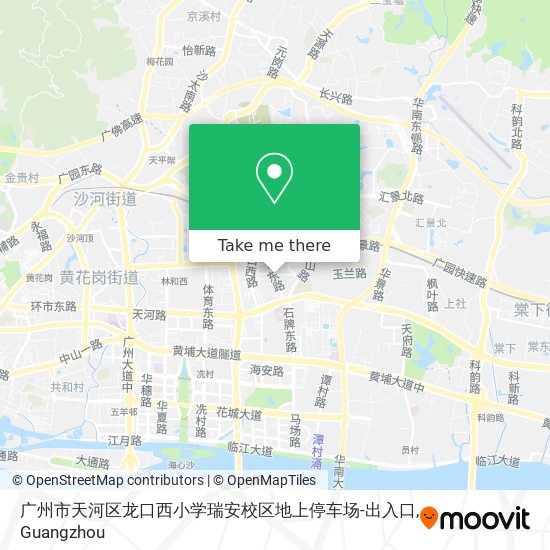 广州市天河区龙口西小学瑞安校区地上停车场-出入口 map