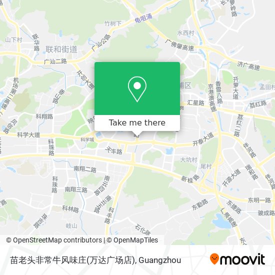 苗老头非常牛风味庄(万达广场店) map