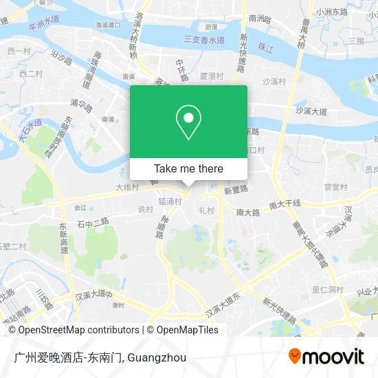 广州爱晚酒店-东南门 map