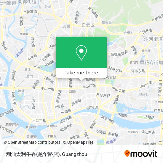 潮汕太利牛香(越华路店) map