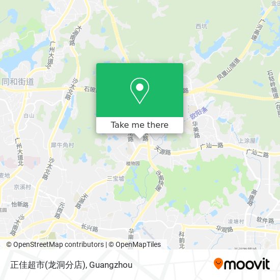 正佳超市(龙洞分店) map
