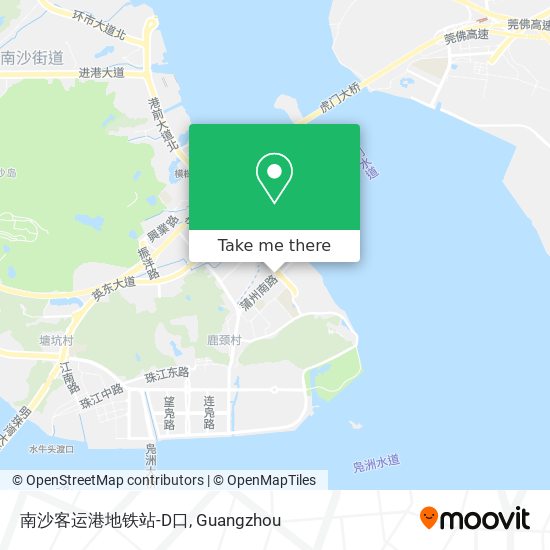 南沙客运港地铁站-D口 map