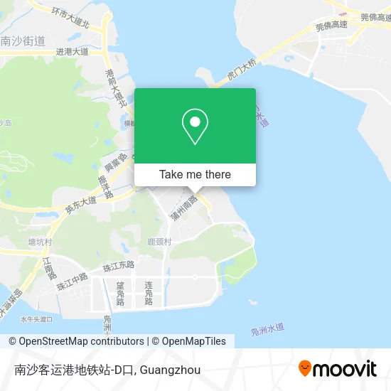 南沙客运港地铁站-D口 map