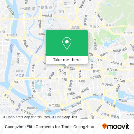 Guangzhou Elite Garments for Trade map