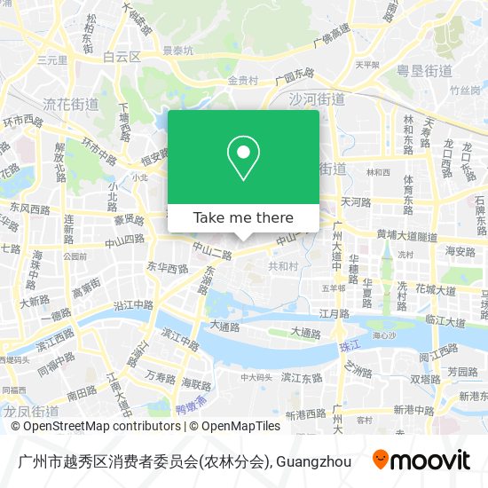 广州市越秀区消费者委员会(农林分会) map