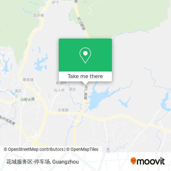 花城服务区-停车场 map