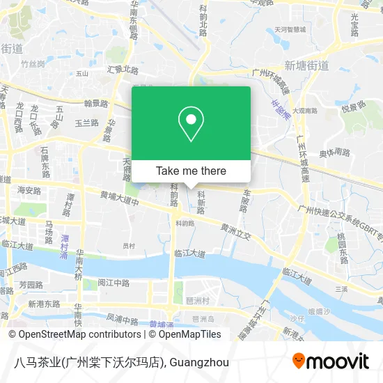 八马茶业(广州棠下沃尔玛店) map