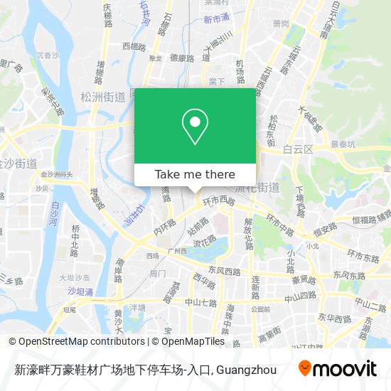 新濠畔万豪鞋材广场地下停车场-入口 map