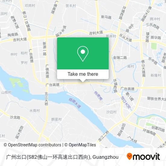 广州出口(S82佛山一环高速出口西向) map