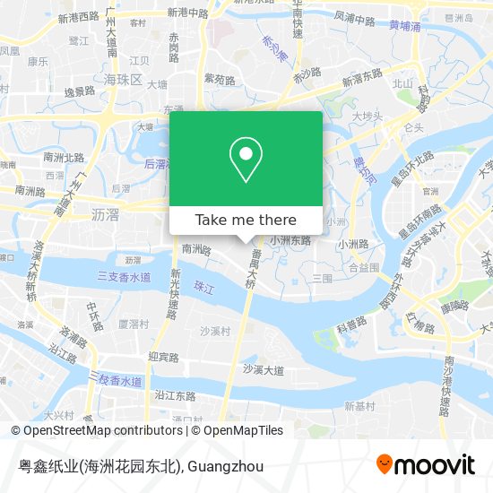 粤鑫纸业(海洲花园东北) map