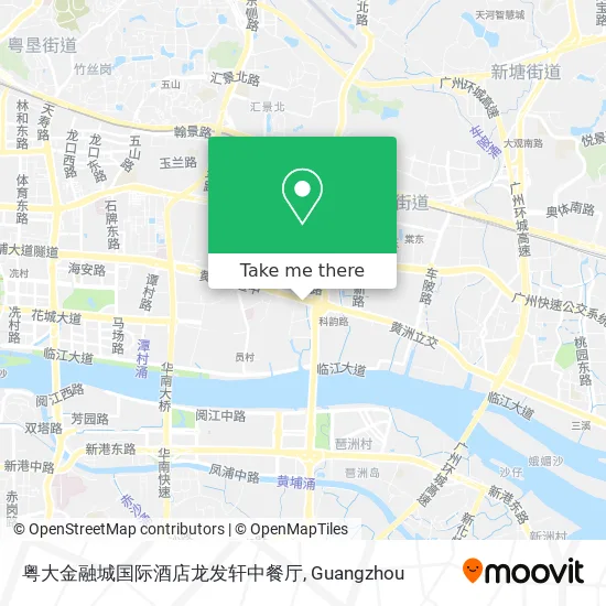 粤大金融城国际酒店龙发轩中餐厅 map