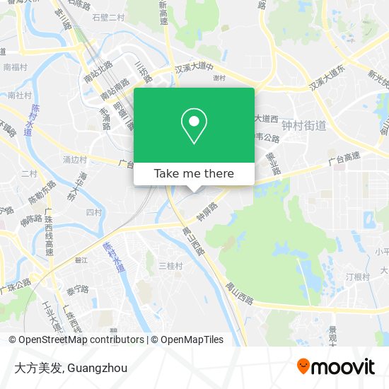 大方美发 map