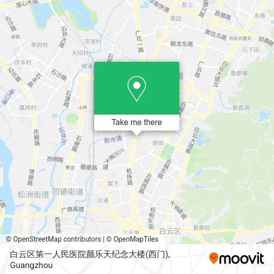 白云区第一人民医院颜乐天纪念大楼(西门) map