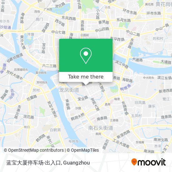 蓝宝大厦停车场-出入口 map
